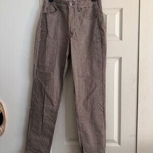 American Eagle Brown Houndstooth Stretch Pants